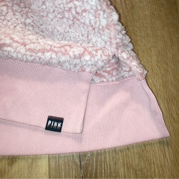 Pink Victoria's Secret Fleece Sweater | half zip pullover | Size Large - Picture 4 of 9